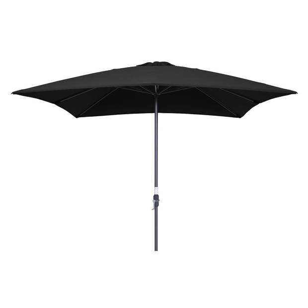 Garden Impressions Lotus parasol 250x250 - carbon black/ zwart