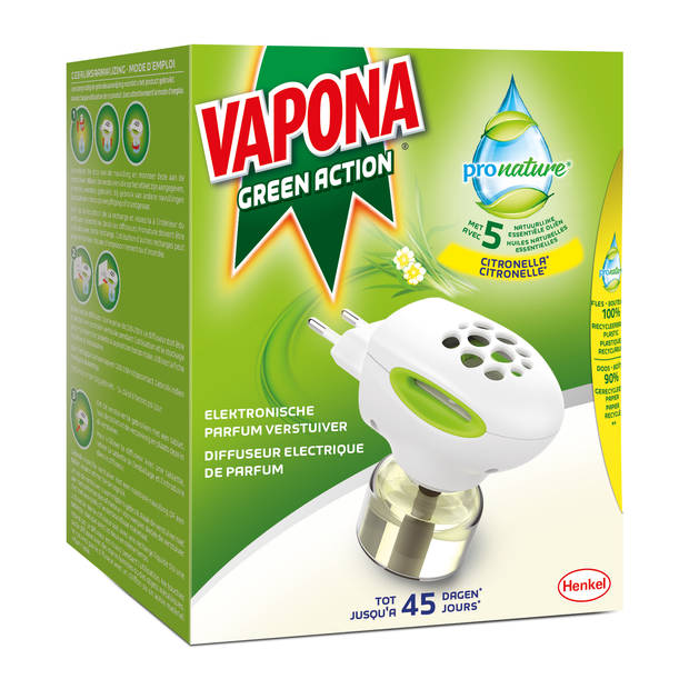 Vapona Insecten Bestrijding - Pro Nature Anti Mug Stekker