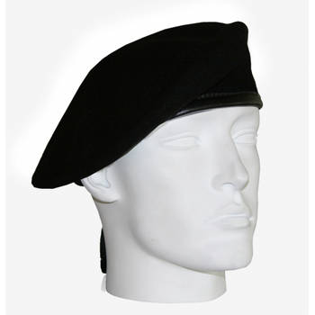 Leger soldaten baretten zwart 57 cm - Verkleedhoofddeksels
