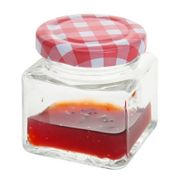 4x stuks Jam potje met draaideksel 75 ml - Weckpotten