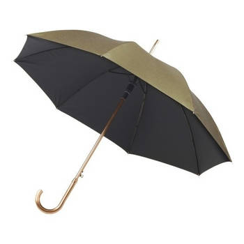 Automatische paraplu goud 105 cm - Paraplu's