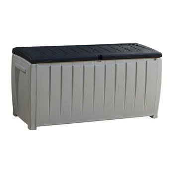 Keter Novel Opbergbox - 340L - 124x55x62.5cm - Grijs