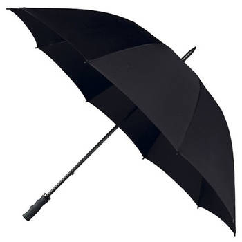 Stormparaplu zwart 130 cm - Paraplu's