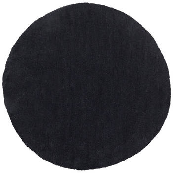 Beliani DEMRE - Hoogpolig-Zwart-Polyester