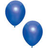 10x Donkerblauwe metallic ballonnen 30 cm - Ballonnen