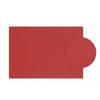 6x Onderlegger rood gevlochten 45 x 30 cm - Placemats