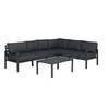 Garden Impressions - Lexinton loungeset 4-delig - aluminium - carbon black