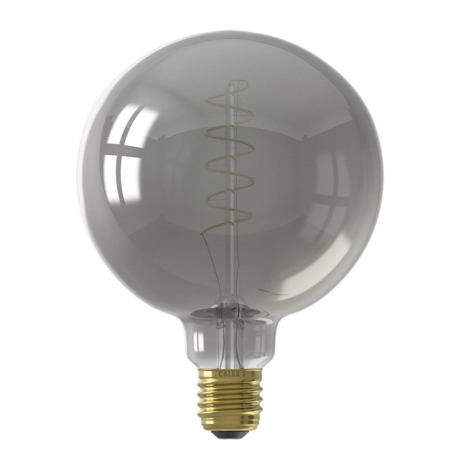 Calex globelamp LED filament titanium 4W (vervangt 10W) grote fitting E27 125mm
