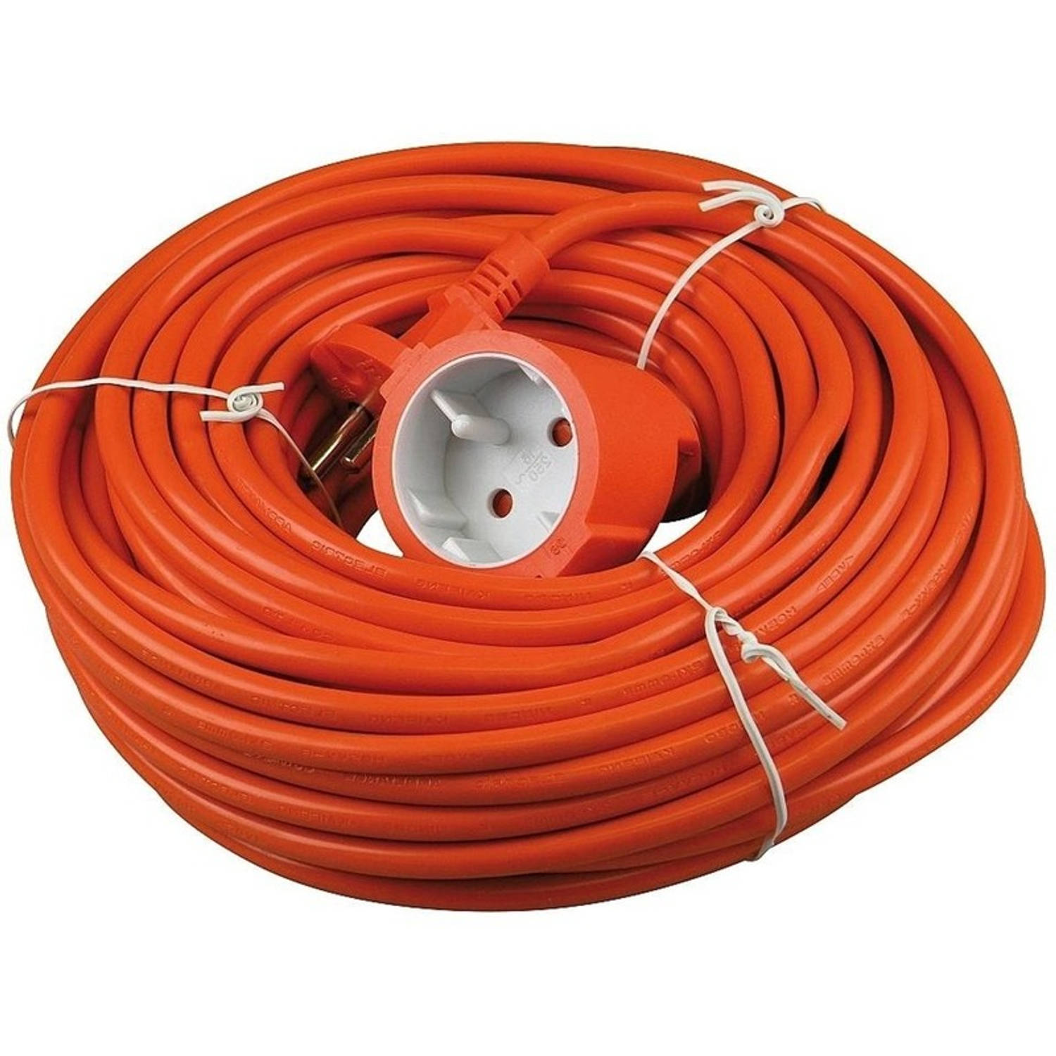 opleggen Archaïsch plaag Verlengsnoer/kabel oranje 20 meter binnen/buiten - Verlengsnoeren | Blokker