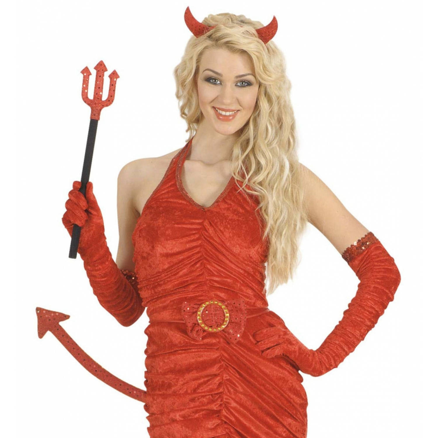 Conceit Hertellen Zie insecten Halloween - Duivel verkleedset met pailletten 3-delig - Verkleedattributen  | Blokker