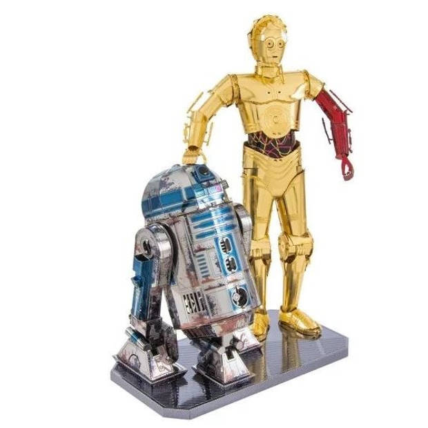 Metal Earth Star Wars R2D2 en C-3PO 3D modelbouwset 12,3 cm