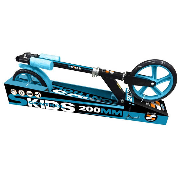 Skids Control vouwstep 200mm Kinderstep Junior Voetrem Zwart/Blauw