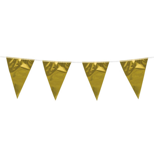 Boland vlaggenlijn Metallic PE 10 meter goud