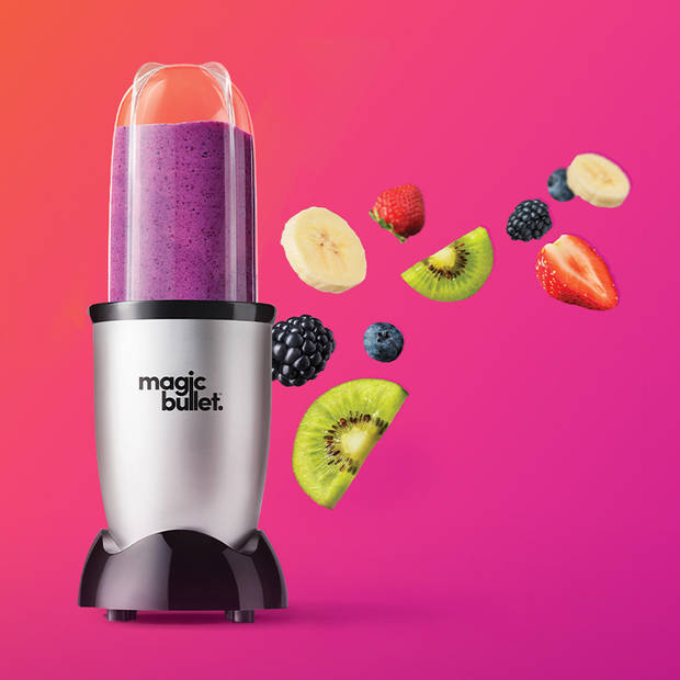 Magic Bullet Original - Blender - Incl. To Go Bekers - met Digitaal Receptenboek - Zilver