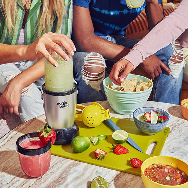 Magic Bullet Original - Blender - Incl. To Go Bekers - met Digitaal Receptenboek - Zilver