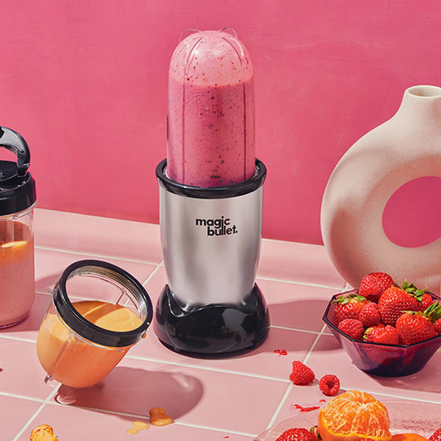 Magic Bullet Original - Blender - Incl. To Go Bekers - met Digitaal Receptenboek - Zilver