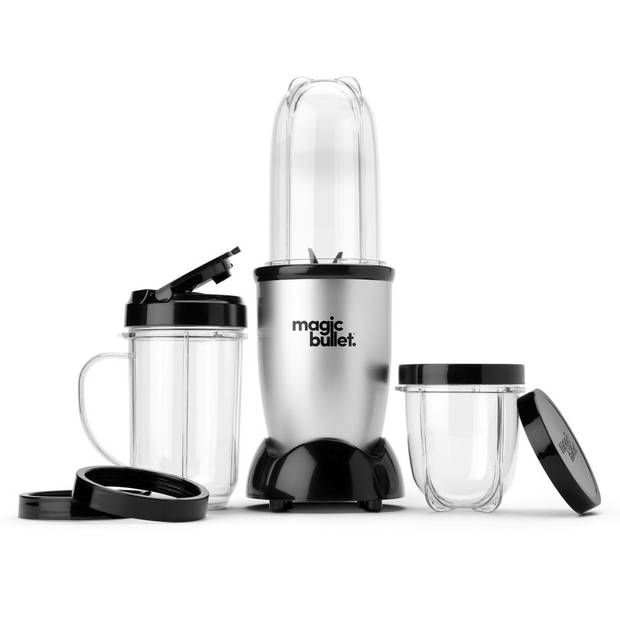 Magic Bullet Original - Blender - Incl. To Go Bekers - met Digitaal Receptenboek - Zilver