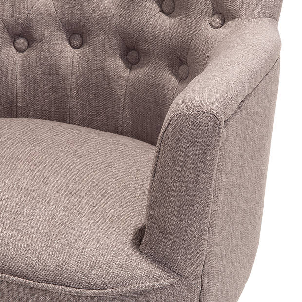 Beliani ALESUND - Fauteuil-Beige-Polyester