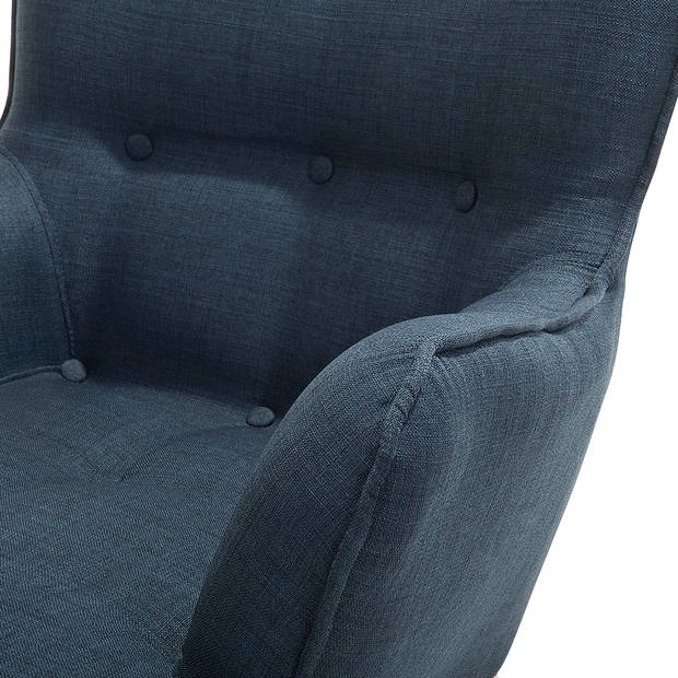 Beliani VEJLE - Fauteuil-Blauw-Polyester