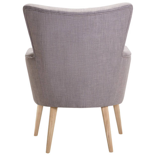 Beliani ANGEN - Fauteuil-Grijs-Polyester