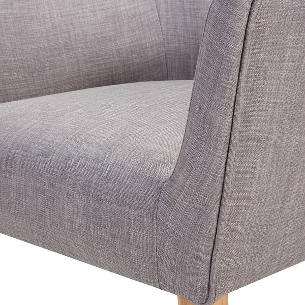 Beliani ANGEN - Fauteuil-Grijs-Polyester