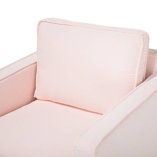 Beliani VIND - Fauteuil-Roze-Polyester