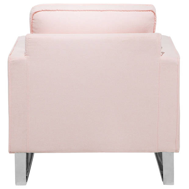 Beliani VIND - Fauteuil-Roze-Polyester