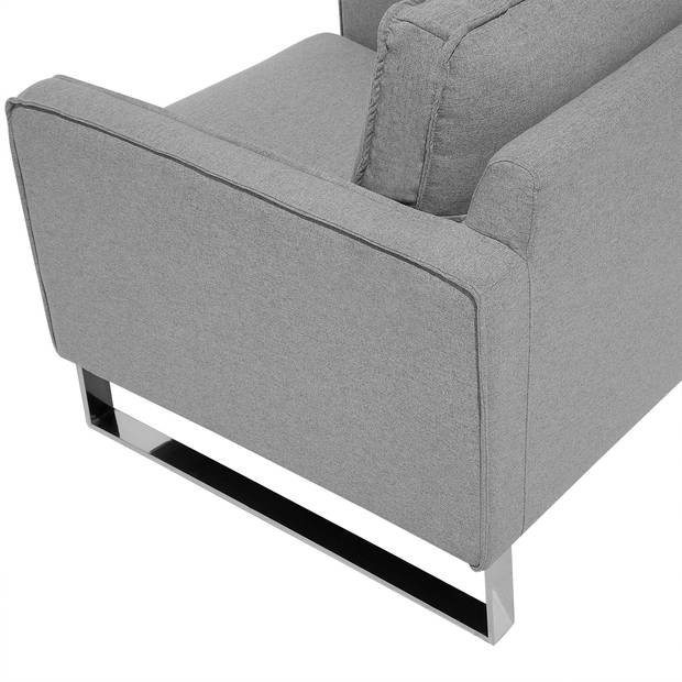 Beliani VIND - Fauteuil-Grijs-Polyester