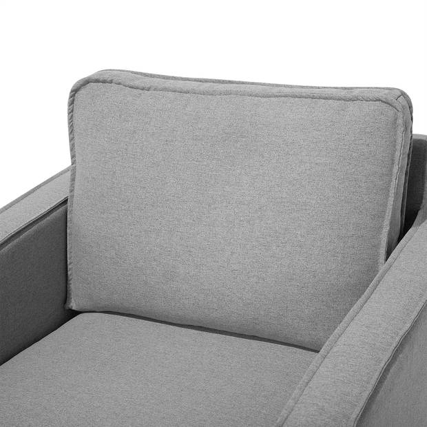 Beliani VIND - Fauteuil-Grijs-Polyester