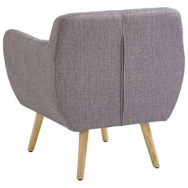 Beliani MELBY - Fauteuil-Grijs-Polyester