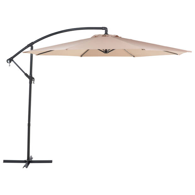 Beliani RAVENNA - Cantilever parasol-Beige-Polyester