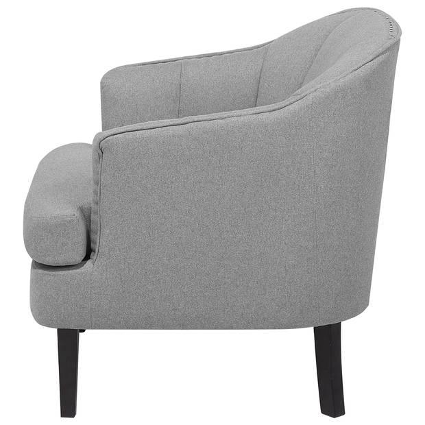 Beliani ELVERUM - Fauteuil-Grijs-Polyester