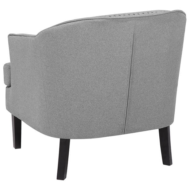 Beliani ELVERUM - Fauteuil-Grijs-Polyester