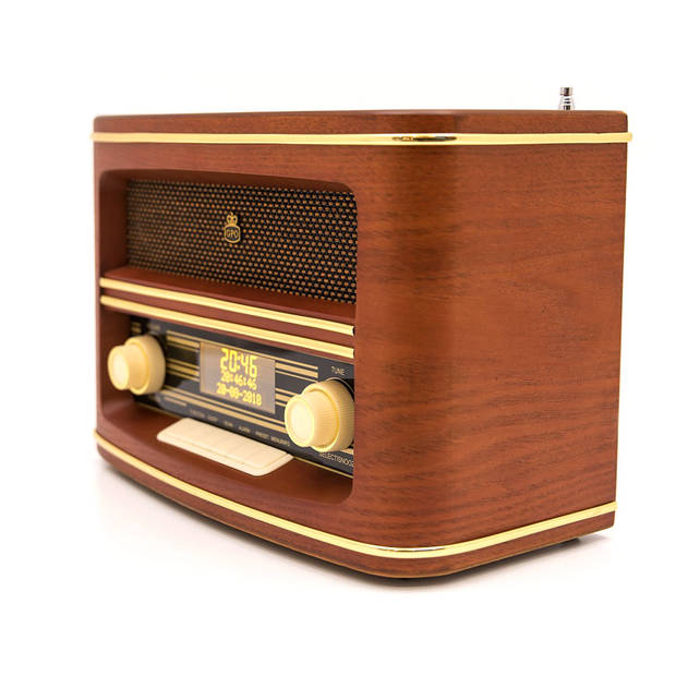 GPO Winchester Retro Radio DAB+ Wood