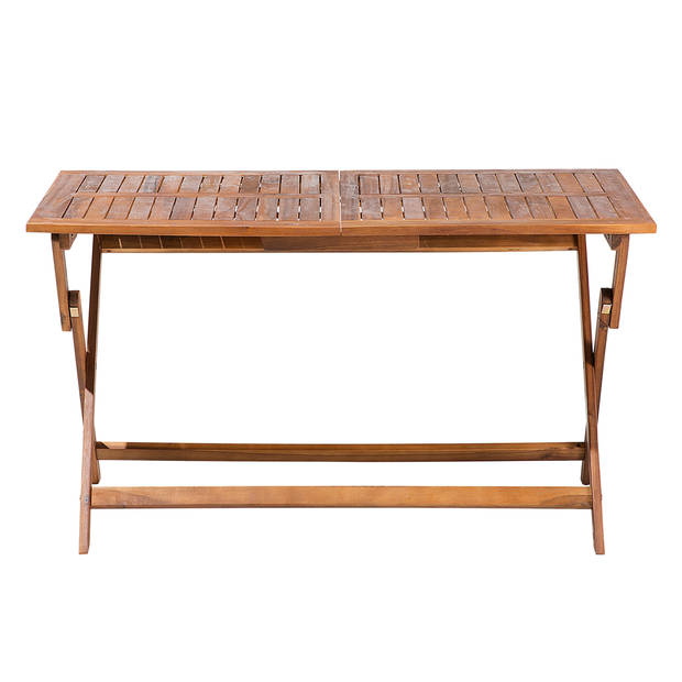 Beliani CENTO - Inklapbare tafel-Donkere houtkleur-Acaciahout