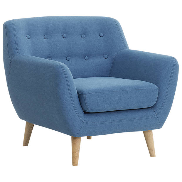 Beliani MOTALA - Fauteuil-Blauw-Polyester