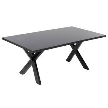 Beliani LISALA - Eettafel-Zwart-MDF