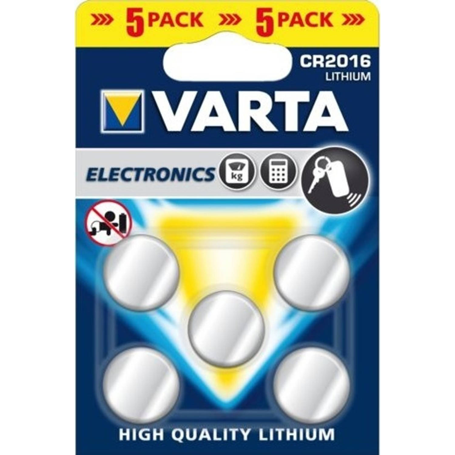 Varta Lithium Cr2016 Blister 5