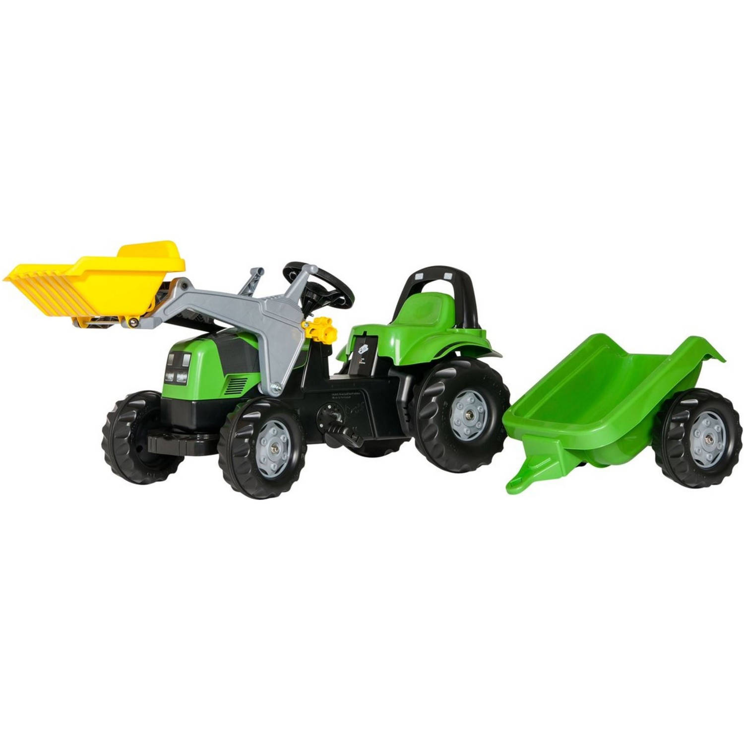 Rolly Toys 023196 RollyKid Deutz-Fahr Tractor met Lader en Aanhanger