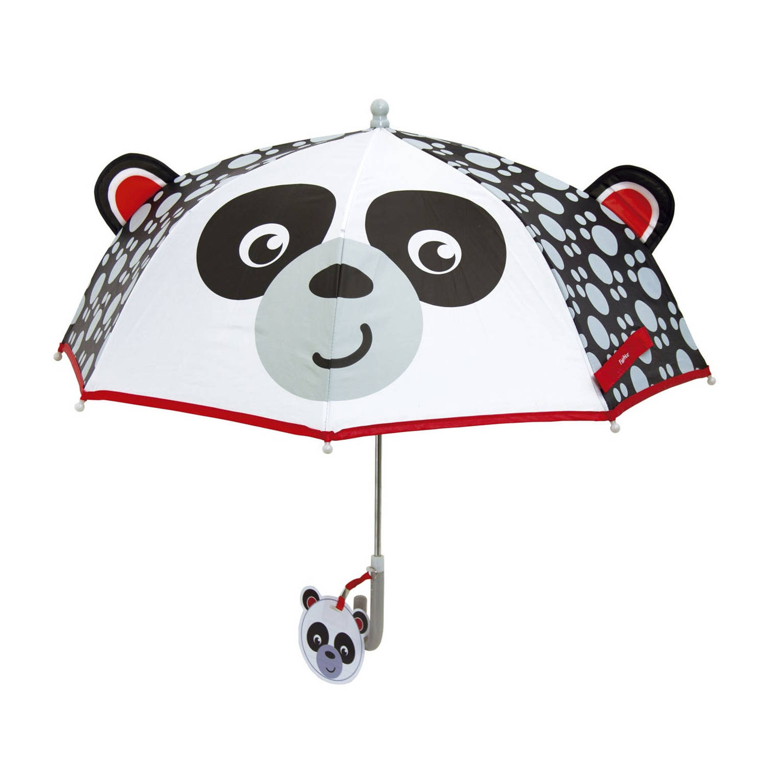 Fisher-Price paraplu Panda zwart/wit 80 cm