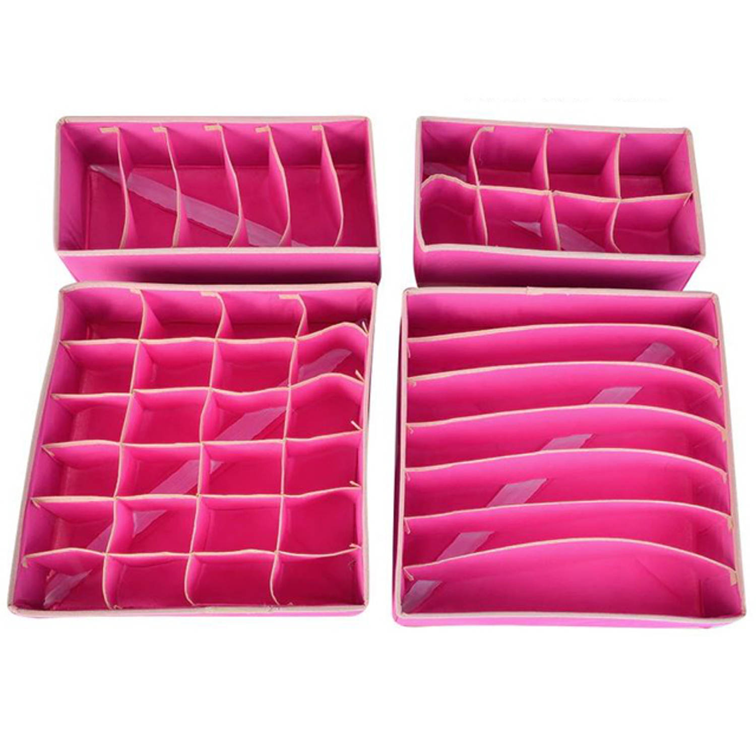 logica Onnodig Vooroordeel Kleding organizerset 4-delig – Roze - Opbergboxen voor kleding | Blokker