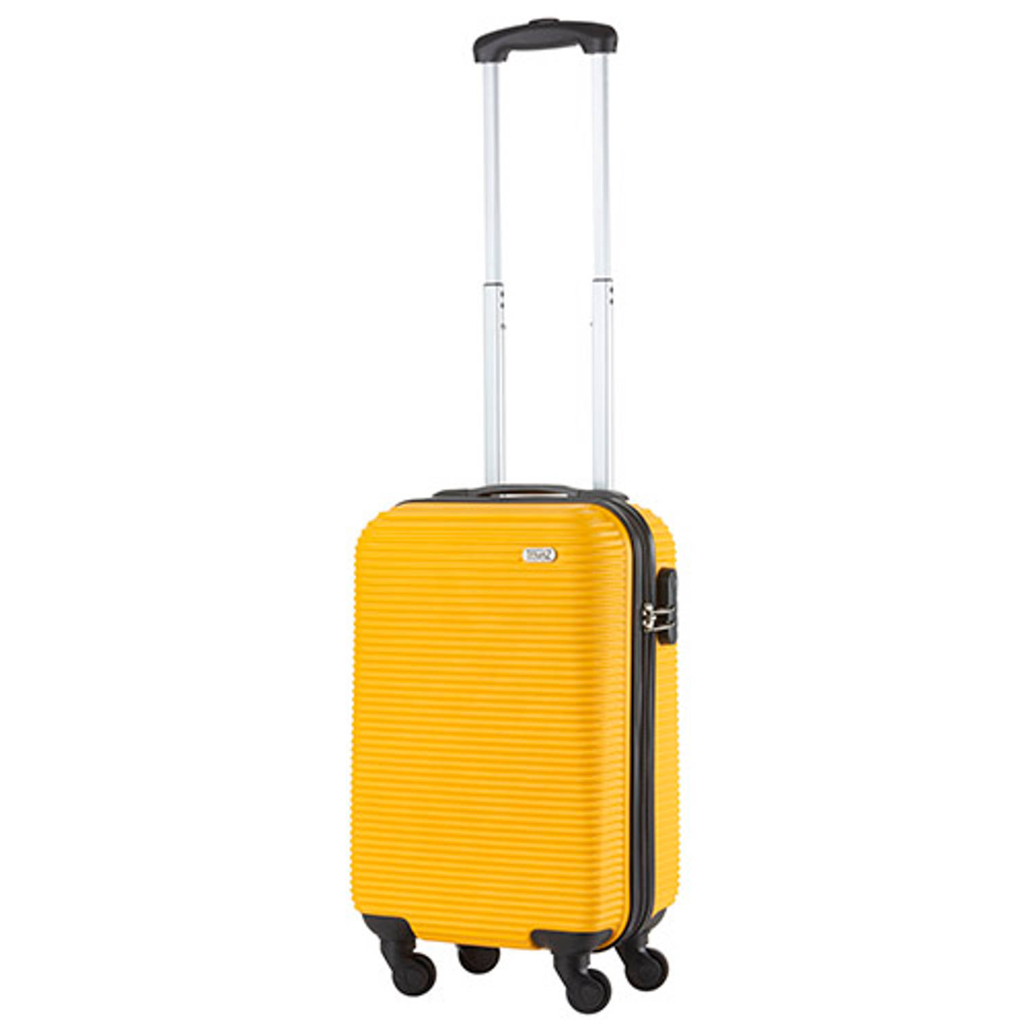 TravelZ Horizon Handbagagekoffer 54cm ABS Trolley met gevoerde binnenkant Ocher Geel