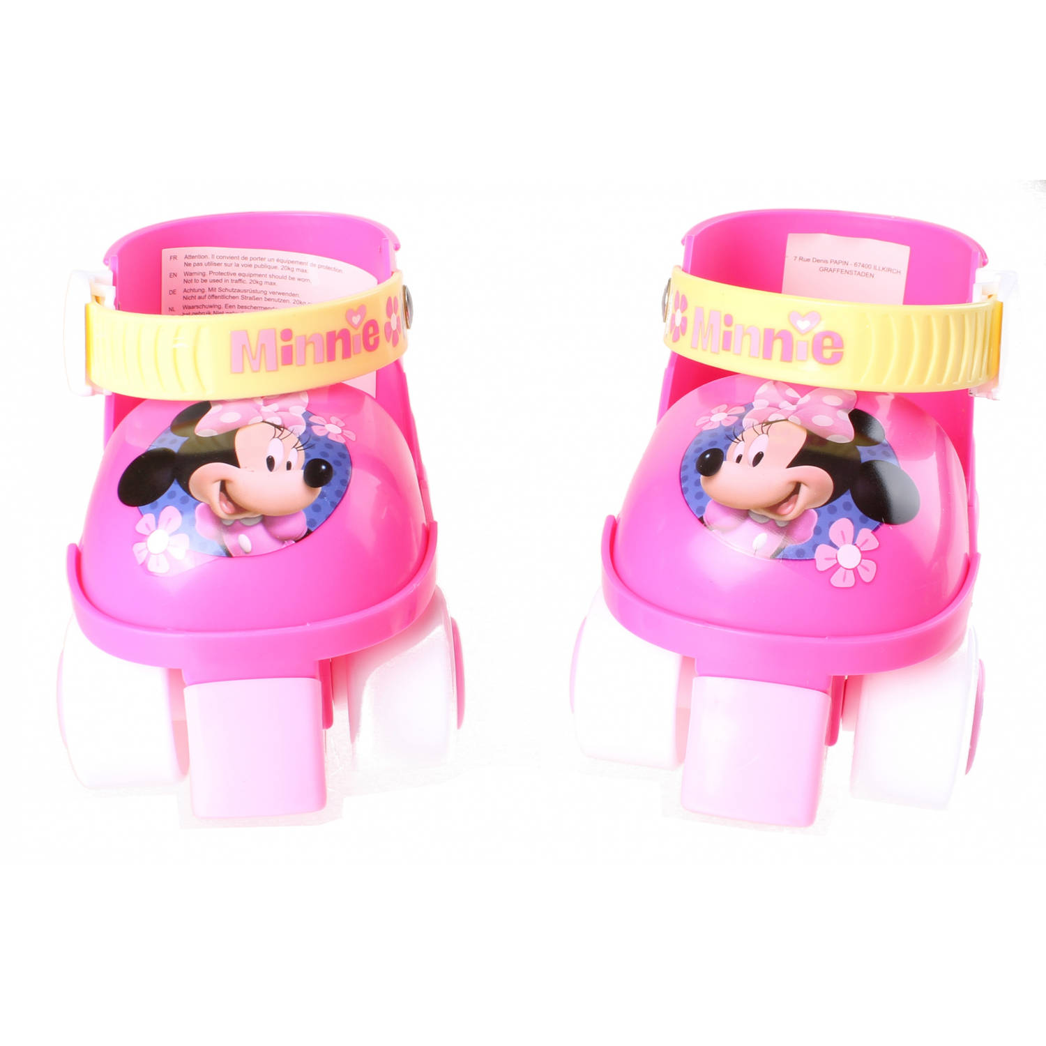 Disney rolschaatsen Minnie Mouse meisjes roze-wit maat 23 27