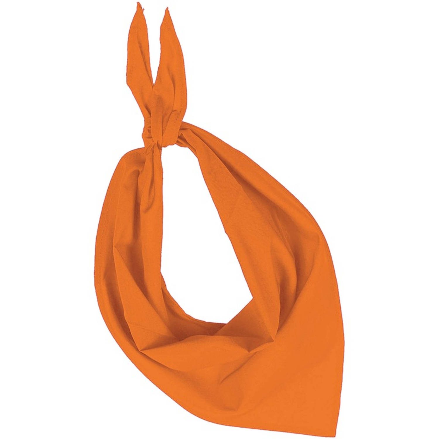Oranje basic bandana/hals zakdoeken/sjaals/shawls volwassenen - Bandana's | Blokker