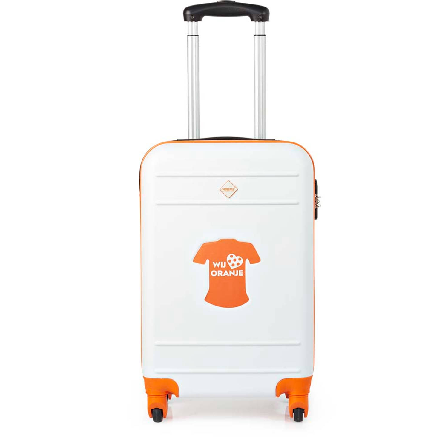 Ga naar beneden Snazzy Agnes Gray Princess Traveller Oranje koffer - ABS - S | Blokker