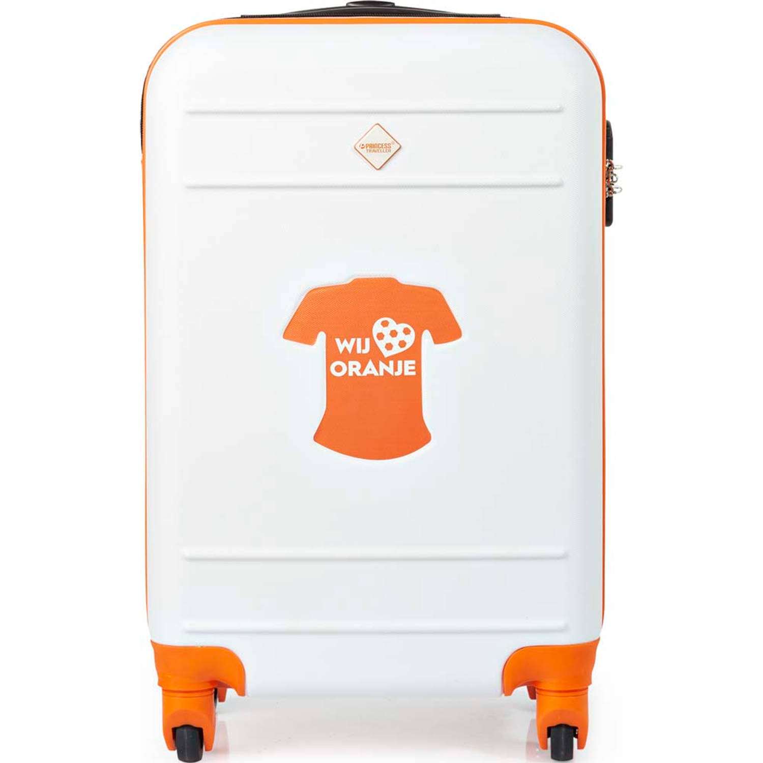Aanstellen kleermaker Botanist Princess Traveller Oranje koffer - ABS - S | Blokker