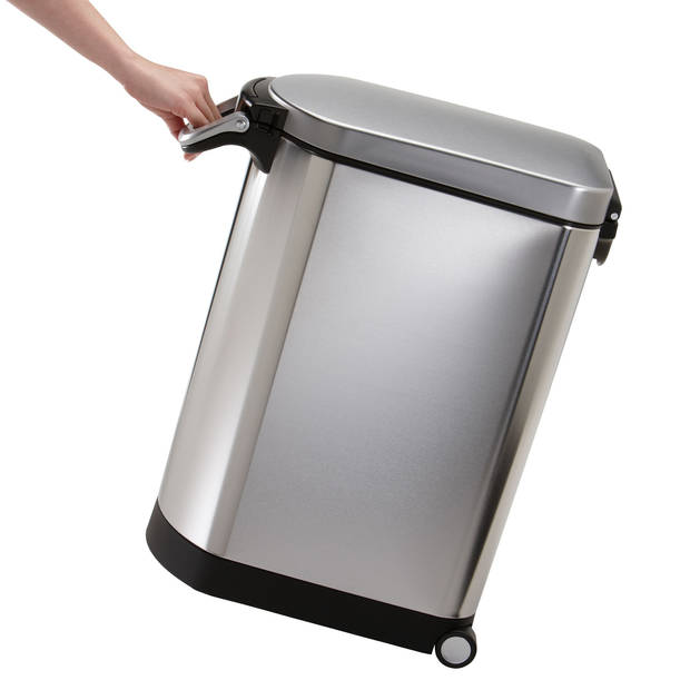 Simplehuman - Opbergbox Dierenvoer 30 liter - Roestvast Staal - Zilver