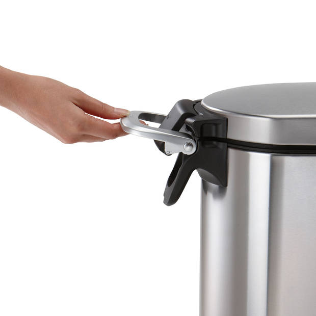 Simplehuman - Opbergbox Dierenvoer 30 liter - Roestvast Staal - Zilver