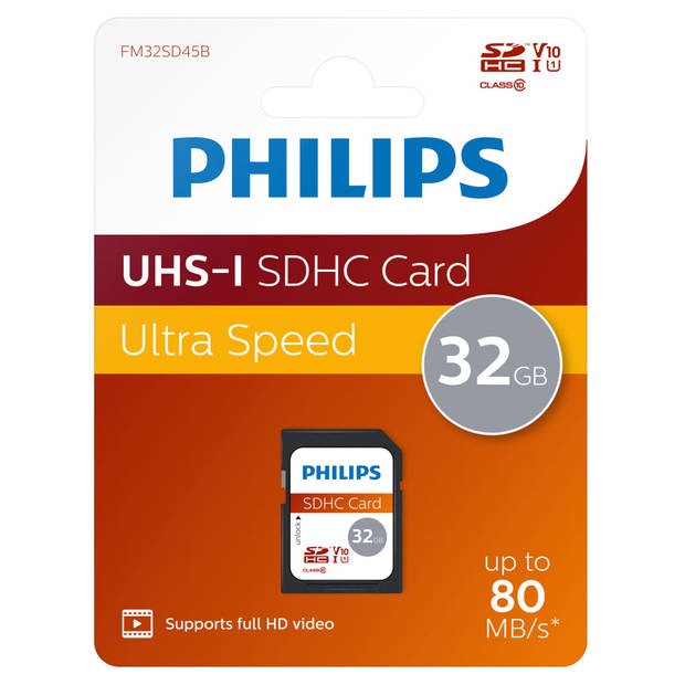 Philips SDHS geheugenkaart 32 GB Ultra High Speed
