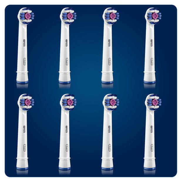 Oral-B opzetborstels 3D White - 8 stuks
